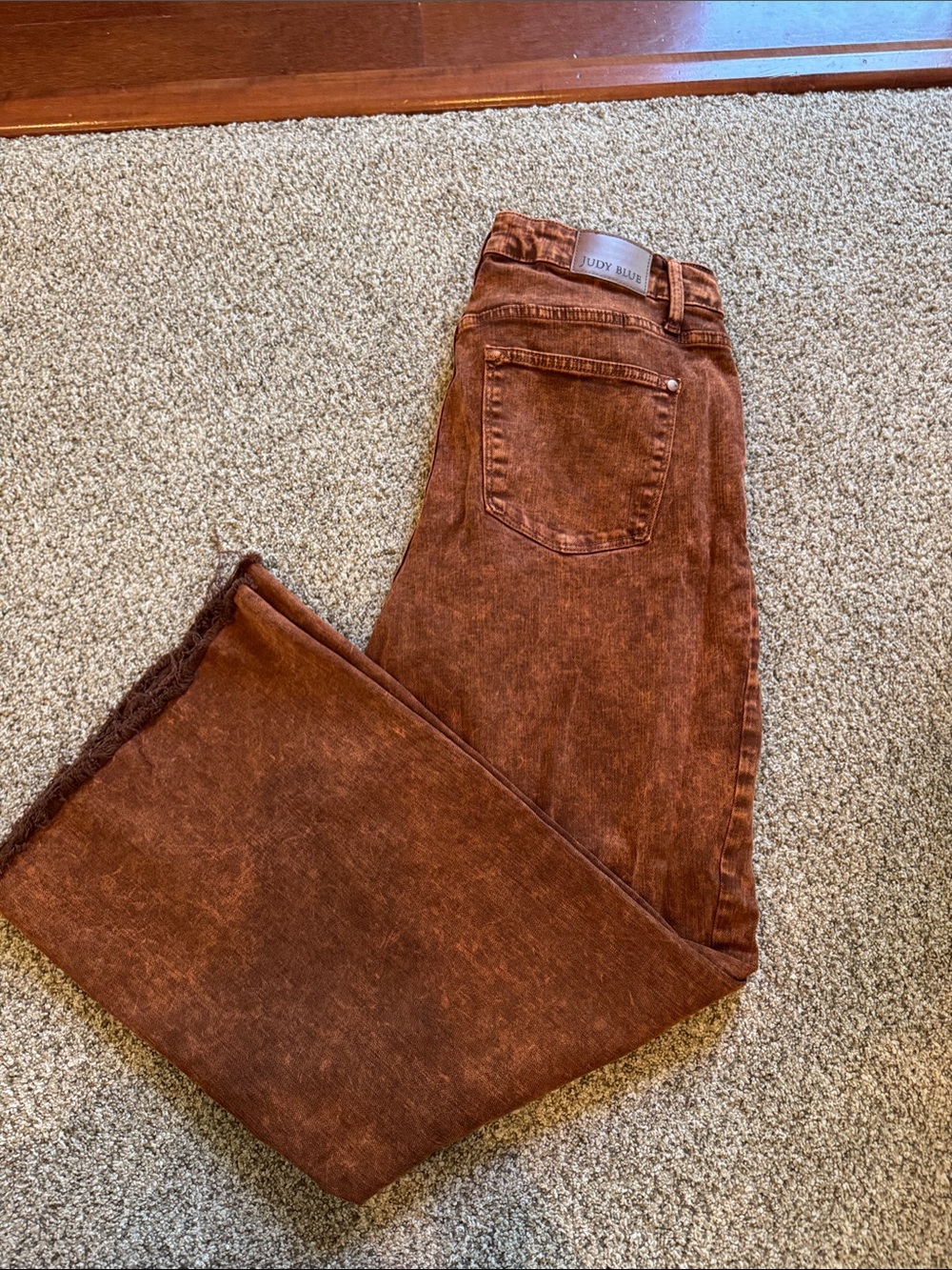 Judy Blue Womens Rust Brown Bootcut Jeans